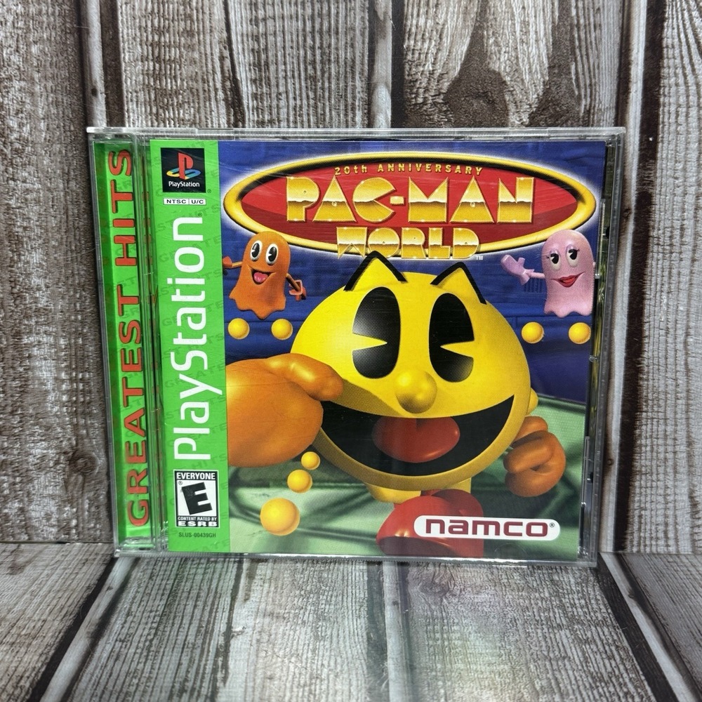 Pac-Man World Greatest Hits Sony PlayStation 1 PS1 1999 CIB Tested 0722674020701